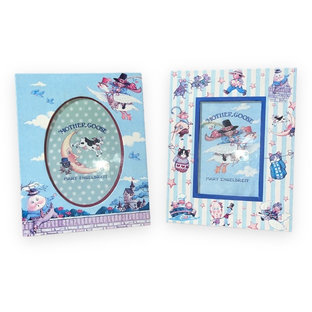 Mary Engelbreit‎ Mother Goose Picture Frame Set of 2 Nursery Rhymes NWOB